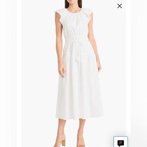 Maggy London Stretch Cotton Tiered Dress